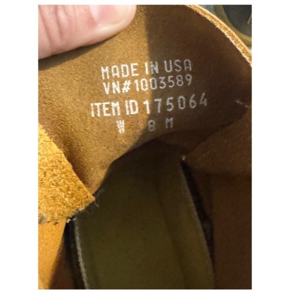 L.L. Bean Duck Boots Womens 8 Brown Tan Excellent 8" Waterproof Leather Made USA - Picture 9 of 10